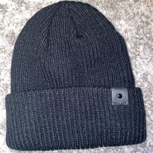 SHEIN all black beanie hat one size